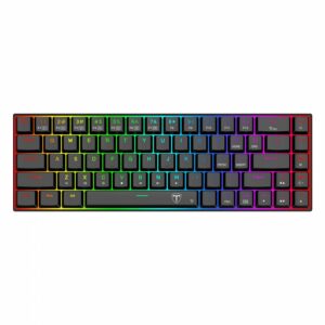 T-Dagger Kiva 68Key Blue Switch RGB Low Profile Gaming Mechanical Keyboard - Black