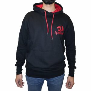 REDRAGON HOODIE WITH FRONT and BACK LOGO - BLACK - XXLARGE